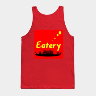 Eatery Logo Design on White Background Tank Top